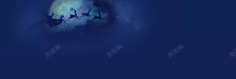 服装圣诞节海报背景jpg设计背景_88icon https://88icon.com 圣诞 夜晚 幸福 海报banner 马车 麋鹿