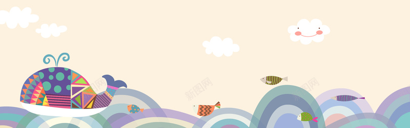 简约几何手绘卡通波浪背景psd设计背景_88icon https://88icon.com 几何 卡通 卡通海洋 彩色几何 手绘 波浪背景 海洋 简约 鲸鱼