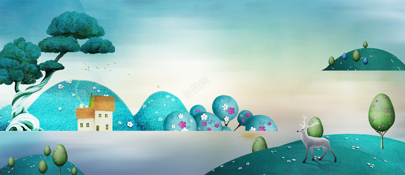 大气意境别墅房地产蓝色bannerpsd设计背景_88icon https://88icon.com 别墅 地产海报 坡地半山别墅 大气 意境 洋房贵族 独栋豪宅 生态 高端房地产 高贵 高逼格