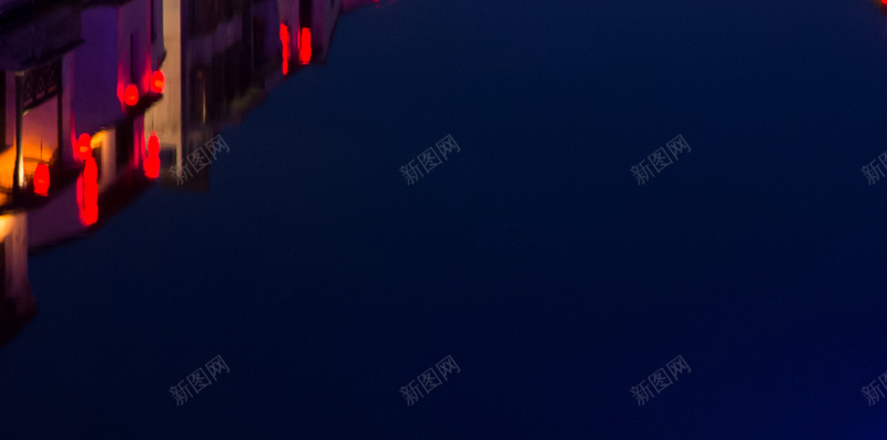 江南水乡夜景H5背景jpg_88icon https://88icon.com H5背景 夜景 摄影 文艺 水乡 江南 风景