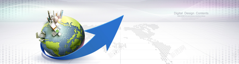 蓝色地球科技商务海报bannerpsd设计背景_88icon https://88icon.com 商务 商务banner 商务办公 商务背景 商务金融 大气商务背景 电子商务 简单商务 简单商务背