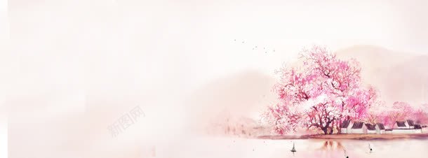 粉色温馨树背景bannerjpg设计背景_88icon https://88icon.com banner 树 温馨 粉色 背景