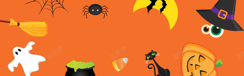 万圣节节日气氛bannerpsd设计背景_88icon https://88icon.com 10月31日 happyhalloween 万 万圣节 南瓜 南瓜灯 城堡 幽灵 月亮 蝙蝠 鬼节