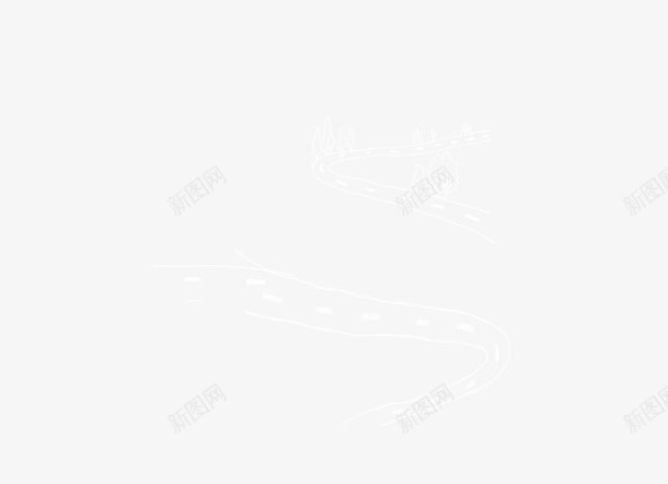 唯美精美手绘公路树psd设计背景_88icon https://88icon.com 公路 唯美 手绘 树 精美