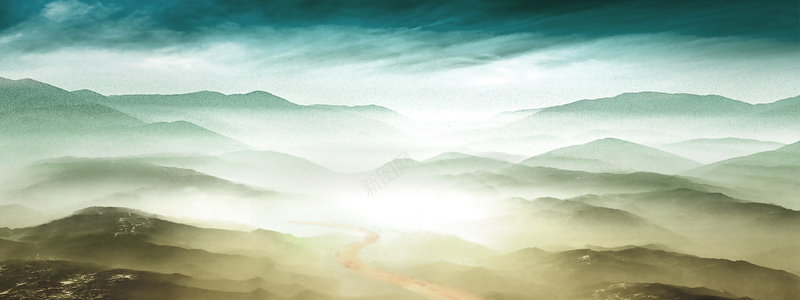 教育展板psd设计背景_88icon https://88icon.com 中国风 古风 山水画 山河 开心 阳光 黄昏