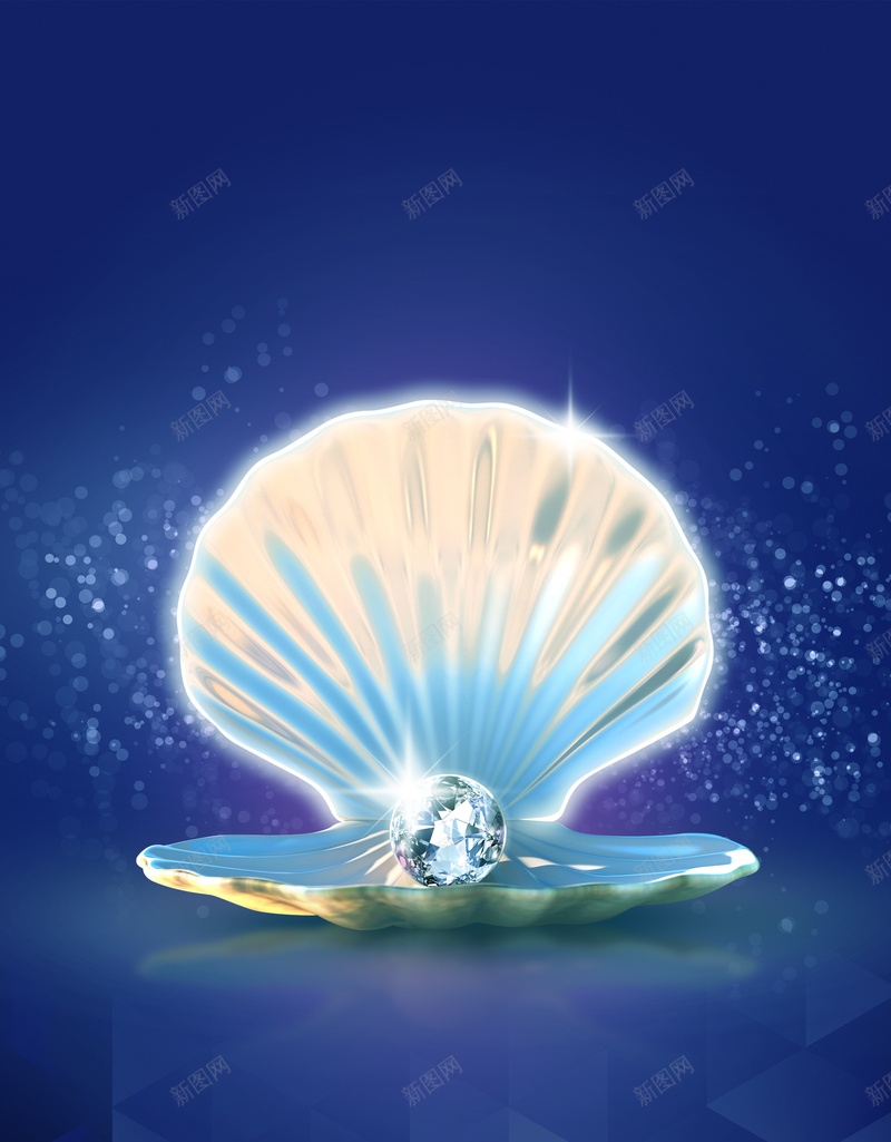 蓝色纹理大气珠宝psd设计背景_88icon https://88icon.com 典雅 大气 珍惜 珍贵 珠宝 纹理 蓝色 贝壳 高贵