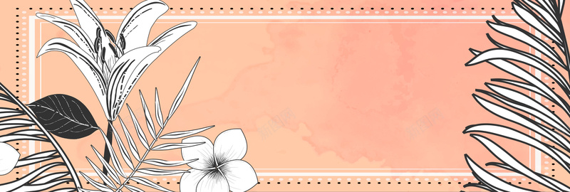 淘宝夏季折扣简约海报bannerjpg设计背景_88icon https://88icon.com banner 夏季 彩墨 折扣 棕绿树 淘宝 热带植物 百合花 简约 线稿 边框 鸡蛋花