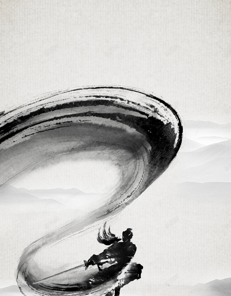 水墨武术海报背景psd设计背景_88icon https://88icon.com 中华 传统 宣传 武术 水墨 海报 简约 背景