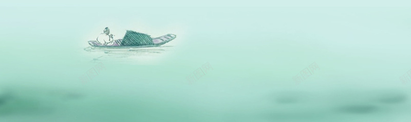 清新手绘古风水墨画平面广告jpg设计背景_88icon https://88icon.com 中医 古风 大雁 平面广告 手绘背景 新品 水墨画 清新背景 船只