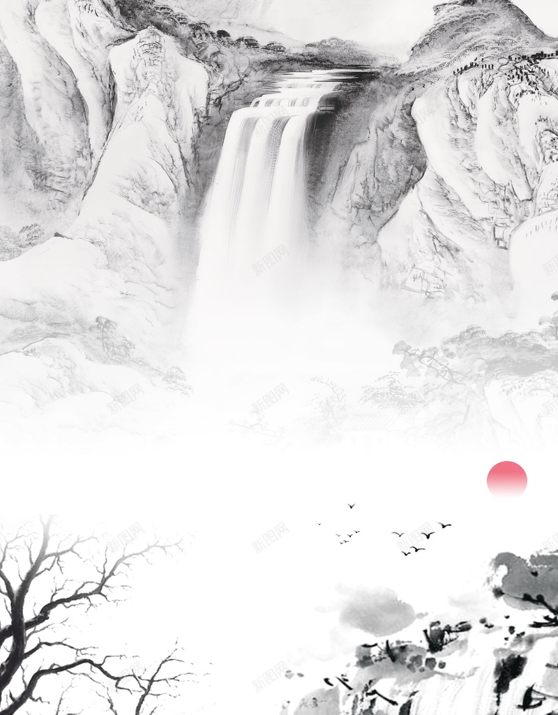 中国风水墨山水装饰画psd设计背景_88icon https://88icon.com 150PPI PSD源文件 中国风 中式客厅 书房 分层文件 办公室装饰画 唯美 宁静 客厅装饰画 平面设计 意境 无框画 水墨山水 江南 玄关 玄关装饰画 装饰画