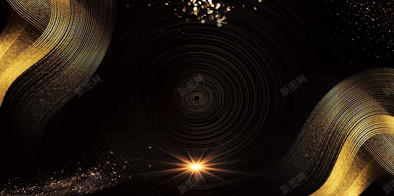 2018年会黑金科技金沙通用广告psd设计背景_88icon https://88icon.com psd分层 企业 企业文化 光线 商务 广告设计 海报 源文件 科技 金沙 黑金