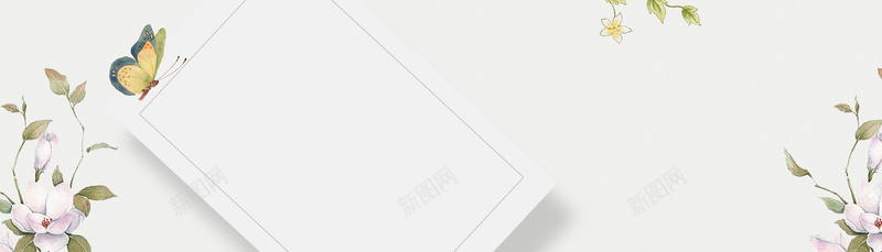 春季清新白色电商海报背景psd设计背景_88icon https://88icon.com 妇女节 春天 春女装 春季 春季上新 春季促销 春暖花开 淘宝 约惠春天 花枝