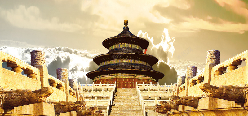 紫禁城psd设计背景_88icon https://88icon.com 中国风 大气 故宫 海报banner 紫禁城