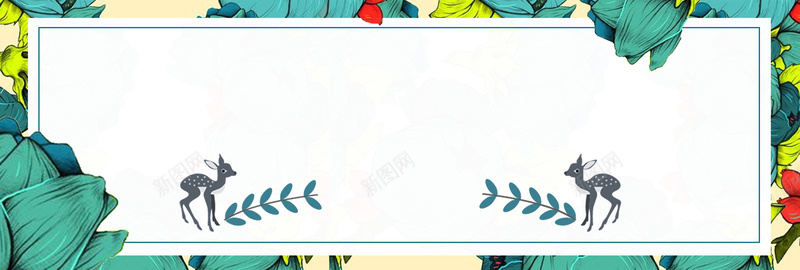 秋冬服装女装新品上市促销海报psd设计背景_88icon https://88icon.com banner 促销 叶子 女装 小清新 手绘 新品上市 服装 海报 淘宝 电商 秋冬 秋季 花朵