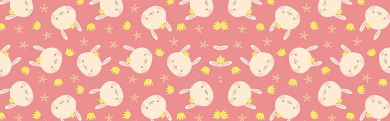 平铺小兔子psd设计背景_88icon https://88icon.com 小兔子 小清新 平铺 温暖 粉色