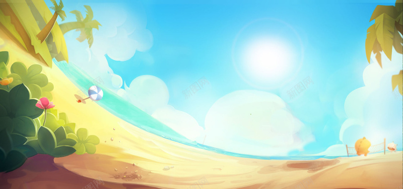 卡通海边缤纷夏日清爽背景jpg设计背景_88icon https://88icon.com 卡通 卡通海边背景 夏天 夏日 天猫 沙滩 海报banner 海边 淘宝 清爽 漫画 激情 狂欢 缤纷夏日清爽背景免费下载 酷爽