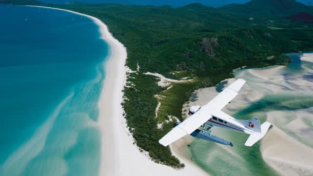 遨游在海滩上空飞机jpg设计背景_88icon https://88icon.com 上空 海滩 遨游 飞机