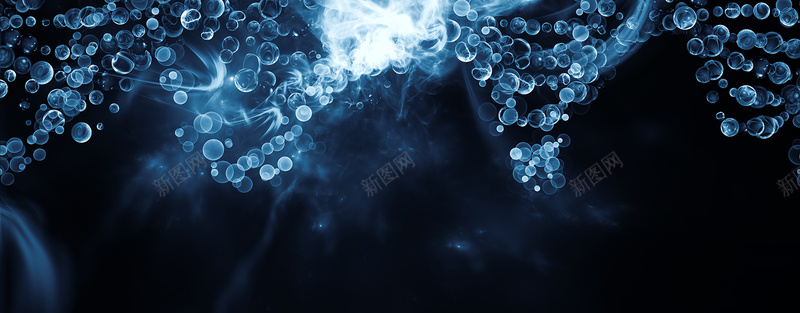 唯美念珠酷炫背景psd设计背景_88icon https://88icon.com DNA 商务 基因 气泡 海报banner 科幻 科技 结构 蓝色背景 遗传 酷炫