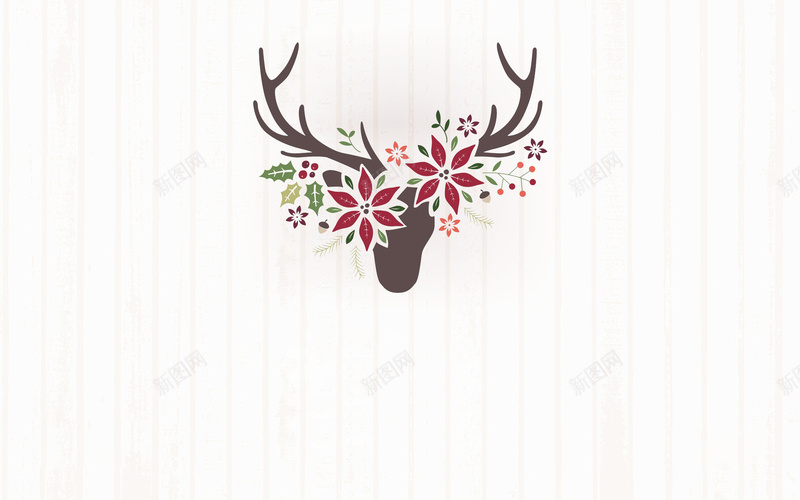 鹿角挂墙条纹背景psd设计背景_88icon https://88icon.com 墙面 条纹 条纹背景 清新 背景 背景条纹 花朵 质感 鹿角