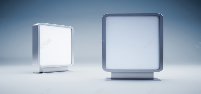 空白灯箱广告牌背景jpg设计背景_88icon https://88icon.com 两个 广告牌 海报banner 灯箱 空白