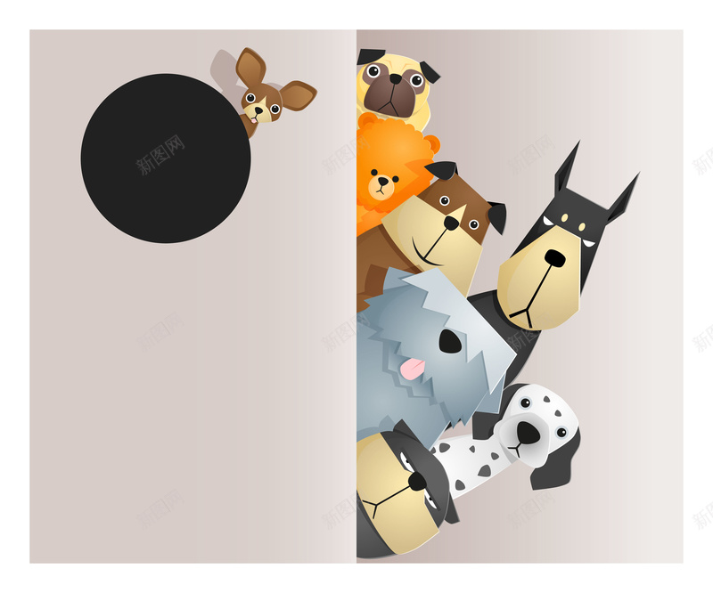 卡通小狗宠物海报背景矢量图ai设计背景_88icon https://88icon.com 卡通 可爱 宠物 家居 小狗 海报 生活 背景 矢量图