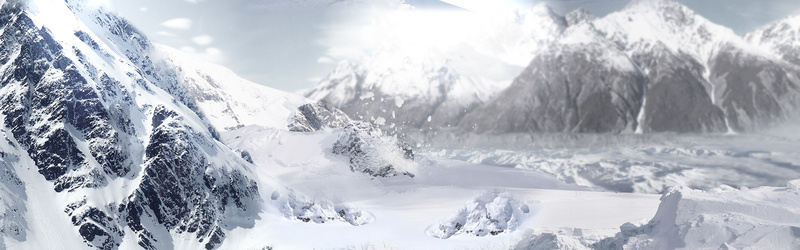 冬日山川banner背景psd_88icon https://88icon.com 冬日 山川 摄影 海报banner 雪山 风景
