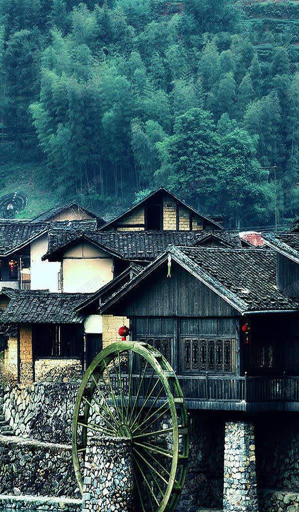 绿色森林里的古老房屋jpg设计背景_88icon https://88icon.com 古老 房屋 森林 绿色