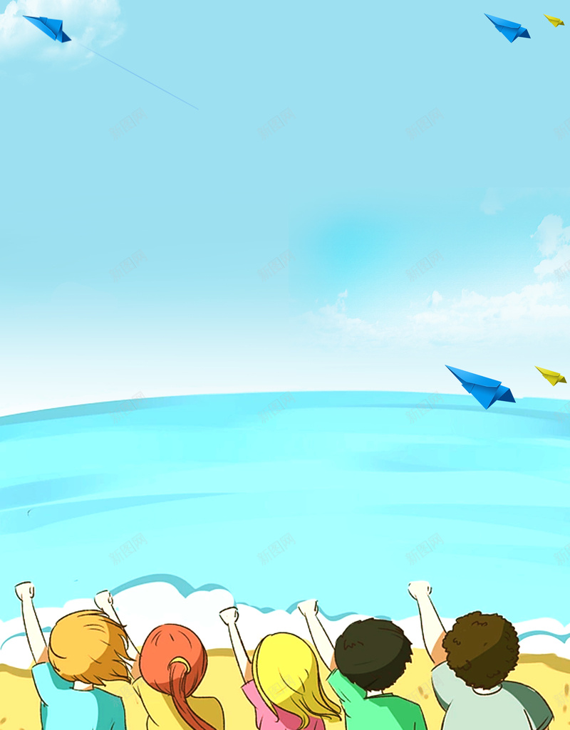 卡通童趣清新毕业季海报背景psd设计背景_88icon https://88icon.com 卡通 夏日 夏日海报 大海 毕业季 毕业季海报 海报 海滩 清新 童趣 青春