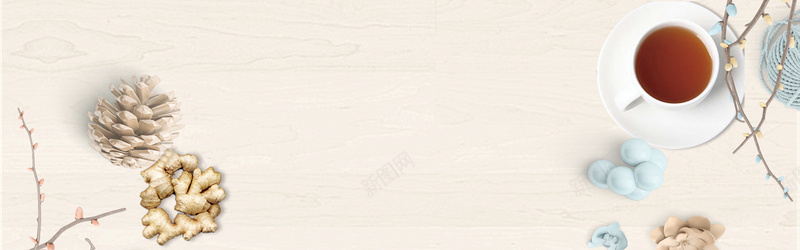 冬季热饮姜茶花茶Bannerpsd设计背景_88icon https://88icon.com 下午茶 休闲时光 午后时光 文艺 柠檬 清新 花瓣 花茶 茶餐厅 鲜花