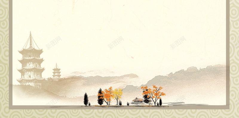 淡雅中国风框架重阳节H5分层背景psd设计背景_88icon https://88icon.com H5 中国风 分层 框架 淡雅 背景 花瓣 重阳节