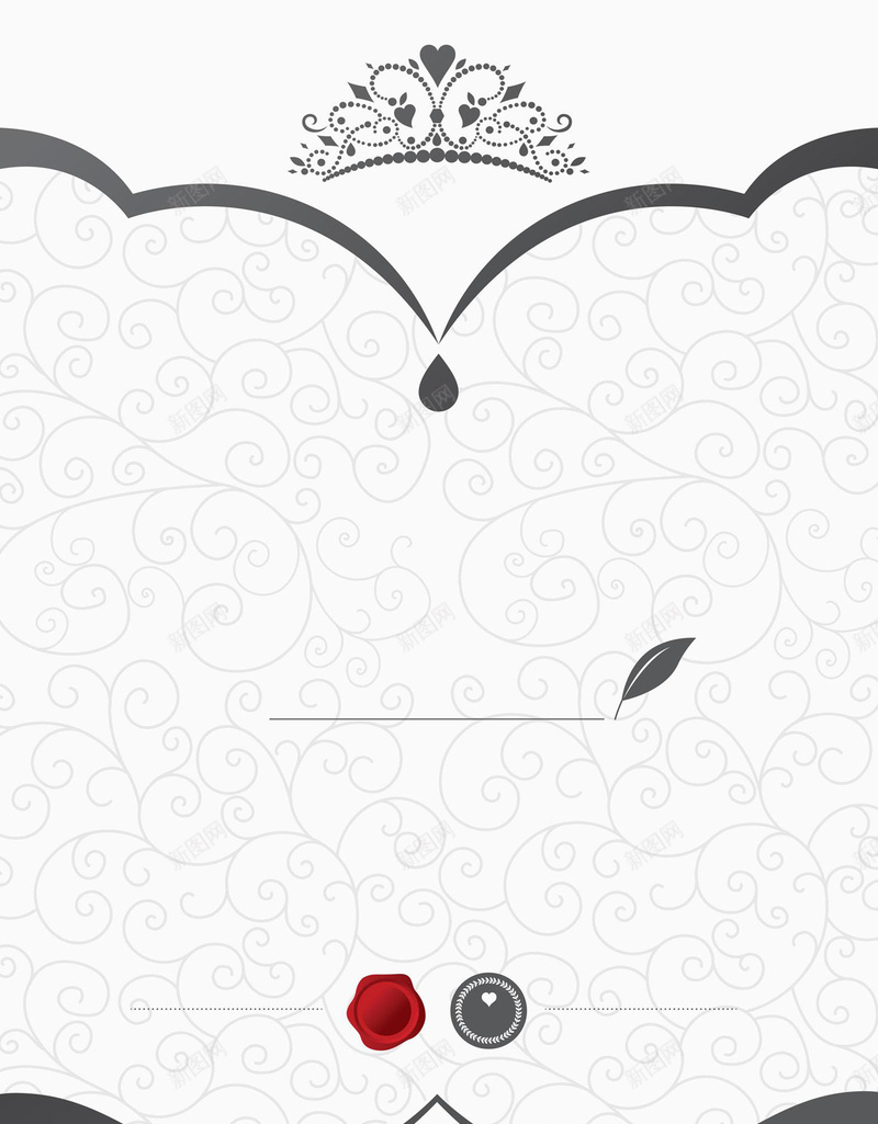 文艺花纹邀请函平面广告jpg_88icon https://88icon.com 信纸 平面广告 文艺背景 皇冠 纹理背景 花纹 花边 贺卡 邀请函