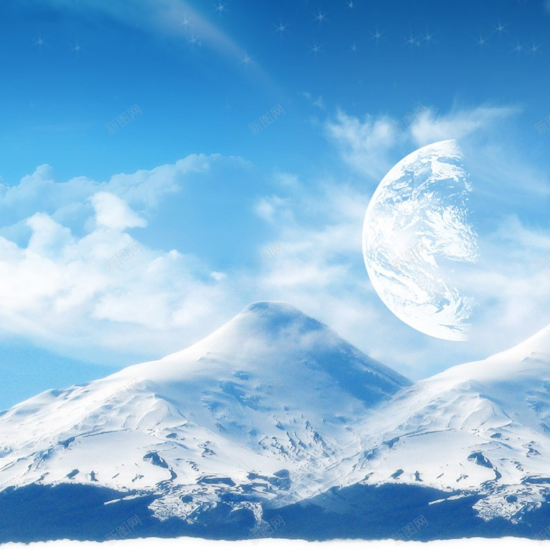 梦幻促销推广主图背景图psd_88icon https://88icon.com 主图 摄影 梦幻 雪景 风景