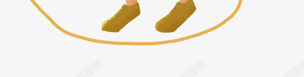 手绘人物插图跳绳运动健身的女孩png免抠素材_88icon https://88icon.com 人物插图 健身 女孩 手绘 跳绳 运动