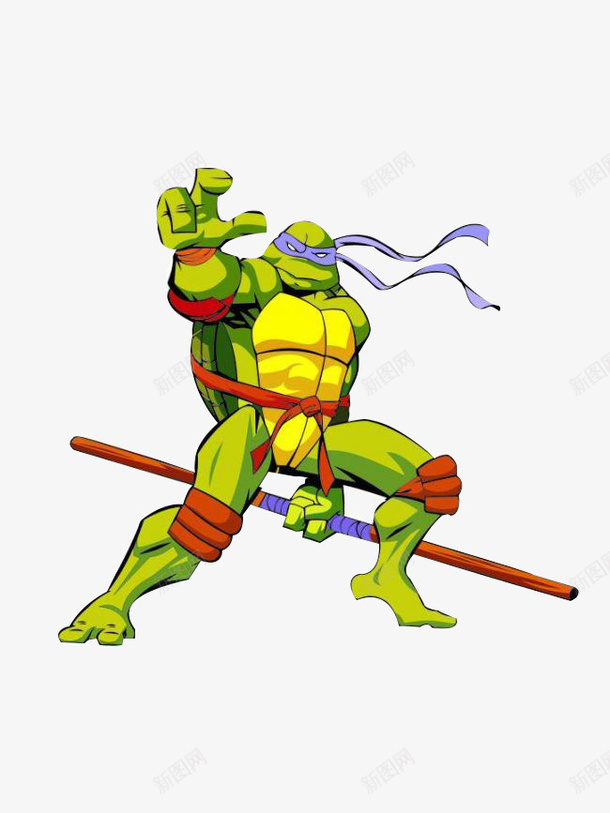 拿着棒棒的乌龟png免抠素材_88icon https://88icon.com PNG 噢 小 龟