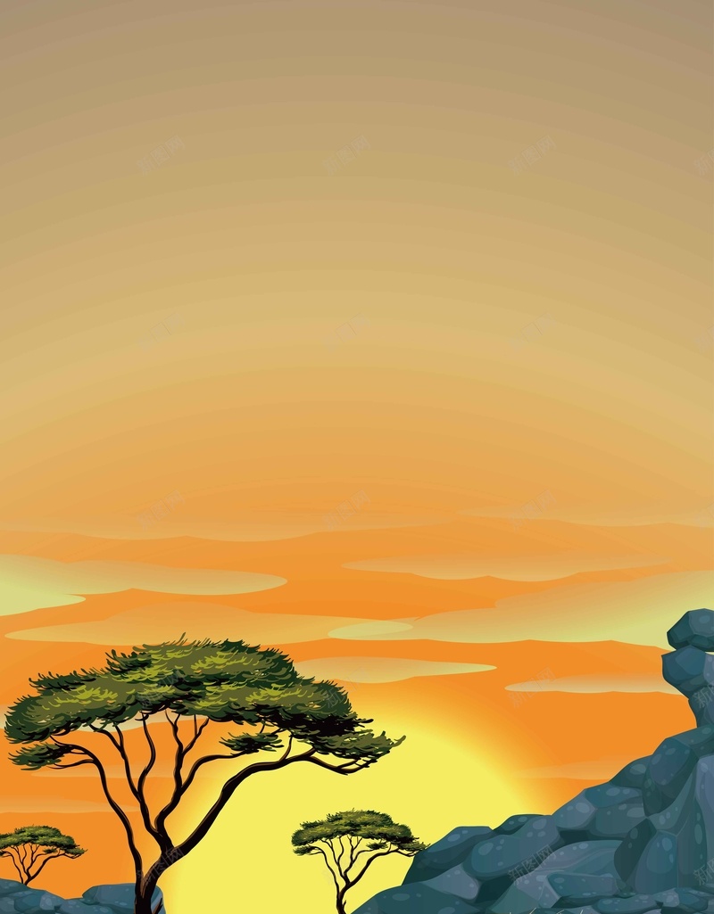 手绘户外荒野环境背景矢量图ai设计背景_88icon https://88icon.com 卡通环境背景 卡通背景 户外环境背景 户外背景 手绘背景 环境背景 矢量卡通背景 矢量图 矢量背景 荒野 荒野背景