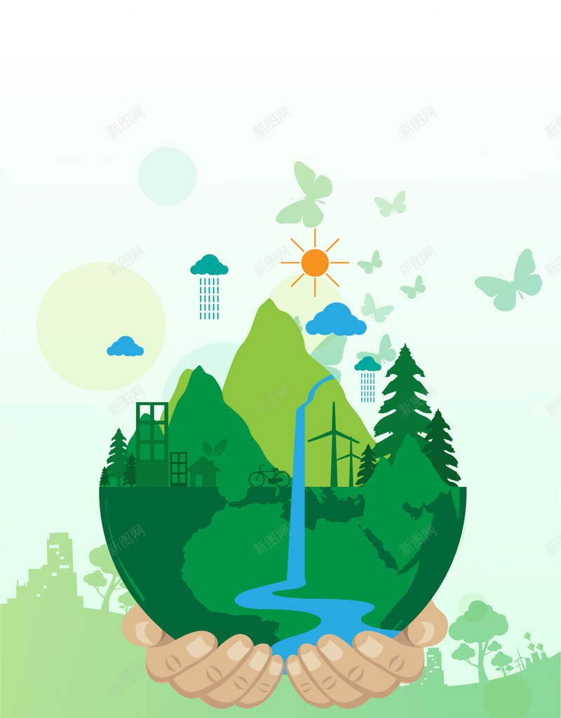 地球绿色环保海报背景矢量图ai设计背景_88icon https://88icon.com 保护环境 地球 手 手掌树 树 植物 爱护地球 爱护环境 环保 环保背景 环境 矢量图 绿叶 绿色 绿色背景 自然