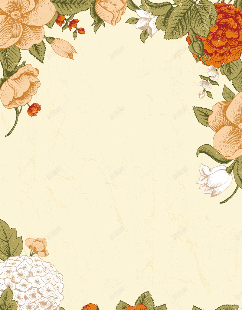 浪漫彩色花束插画海报背景矢量图ai设计背景_88icon https://88icon.com 开心 彩色 插画 春日 水彩 浪漫 海报 百花齐放 矢量 素材 美丽 背景 花束背景 邀请函 矢量图