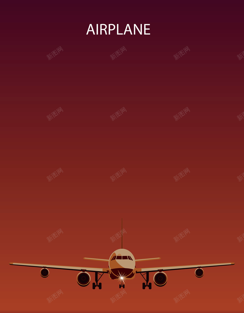 准备起飞的飞机海报背景矢量图ai设计背景_88icon https://88icon.com 入夜 准备 夕阳 开心 扁平化 机场 海报 渐变 灯 矢量 素材 背景 起飞 跑到 飞机 矢量图