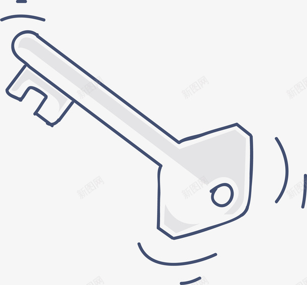 手绘卡通钥匙矢量图ai免抠素材_88icon https://88icon.com 卡通钥匙 矢量钥匙 线条钥匙 钥匙素材 矢量图