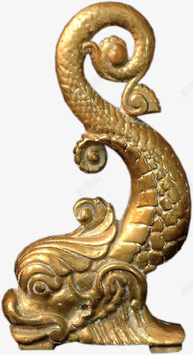 金色金属鱼雕塑png免抠素材_88icon https://88icon.com