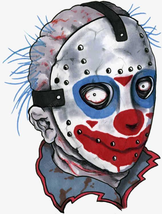 万圣节小丑元素png免抠素材_88icon https://88icon.com joker 丑陋 外星人 面具