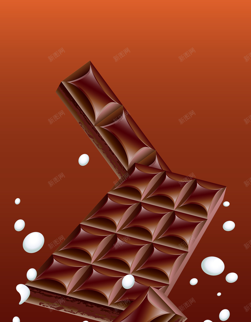 巧克力牛奶食品海报背景矢量图ai设计背景_88icon https://88icon.com 几何 巧克力 扁平 海报背景 渐变 牛奶 素材 素材海报 背景 矢量图