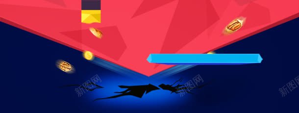 电商双十一双十二促销几何多边形裂纹金币背景bannerjpg设计背景_88icon https://88icon.com banner 促销 几何 双十一 双十二 多边形 电商 背景 裂纹 金币