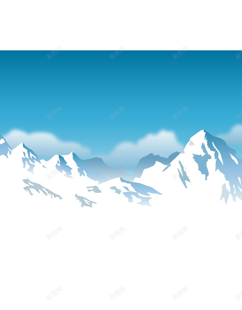 雪山冰山矢量图ai设计背景_88icon https://88icon.com 冰山 山脉 模型 矢量图 蓝色 雪山 高山