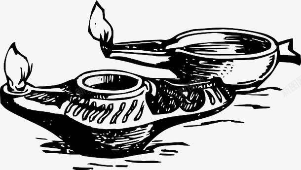 古埃及油灯手绘png免抠素材_88icon https://88icon.com 古代 器皿 埃及 手提 文化 火 灯 生活用具