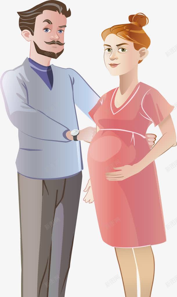 医生和孕妇png免抠素材_88icon https://88icon.com 人物 医生 卡通 孕妇