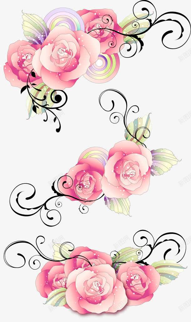 水彩粉色玫瑰花装饰png免抠素材_88icon https://88icon.com 水彩粉色玫瑰花装饰 水彩粉色玫瑰花装饰矢量图 玫瑰花 矢量水彩粉色玫瑰花装饰