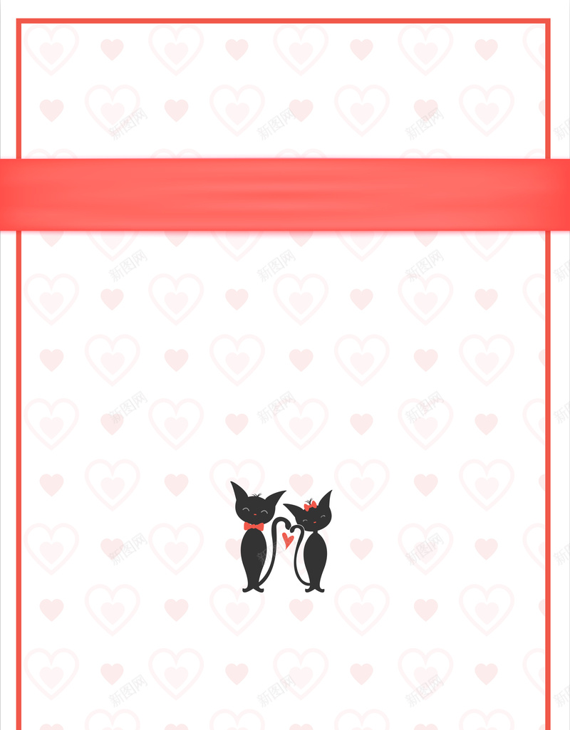 邀请卡矢量图ai设计背景_88icon https://88icon.com 卡通 婚礼 手绘 木纹 白色 童趣 蝴蝶结 请柬 邀请卡 黑猫温馨 矢量图
