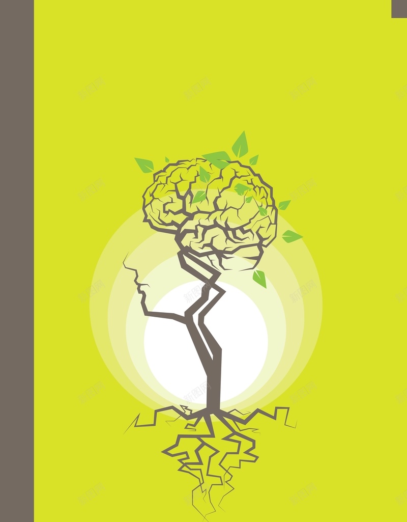 树枝上的那颗大脑背景矢量图ai设计背景_88icon https://88icon.com AI 光晕 大脑 树枝 海报 矢量素材 科幻 绿色 背景 舒心 高清背景设计图 矢量图