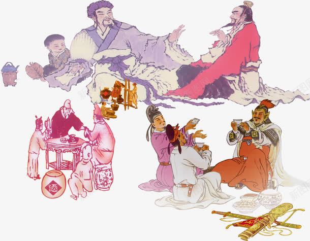 中国风人物画png免抠素材_88icon https://88icon.com 中国文化 人物 免抠素材 水墨画